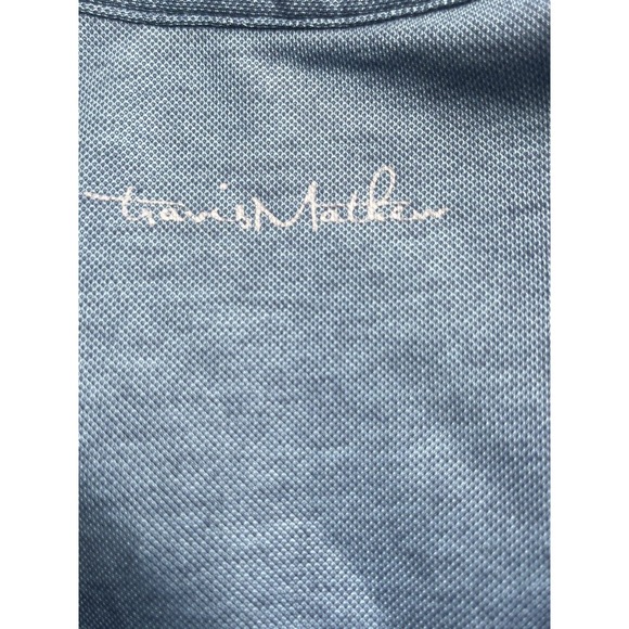 Travis Mathew Solid Performance Golf Polo Shirt Men’s Size XL Ocean Blue Color - Picture 5 of 7